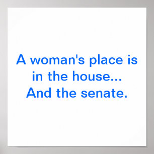 "A woman's place" poster