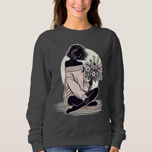 A Woman's Quiet Reflection Sweatshirt (Front)