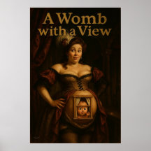 A Womb With a View – Classic Oil Parody Poster