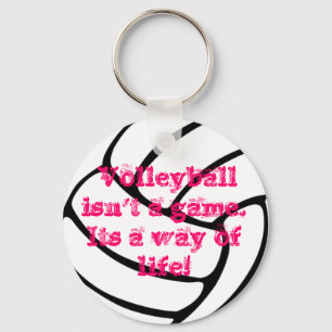 A wonderful volleyball key chain. keychain