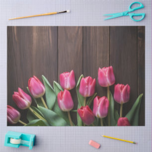 A Wood and Tulip Series Design #2 Tissue Paper