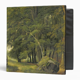 A Wooded Landscape (oil on paper on panel) Binder