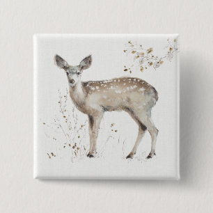 A Woodland Walk IX 2 Inch Square Button