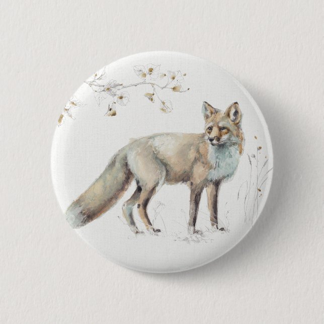A Woodland Walk XI 2 Inch Round Button (Front)