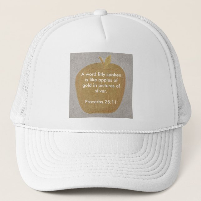 A word fitly spoken, Apples of gold, hats (Front)