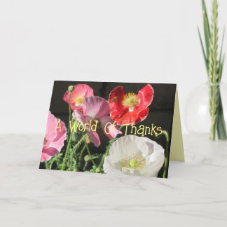 A Word Of Thanks Thank You Card