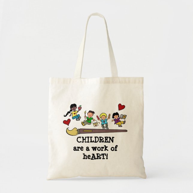 A Work of HeART Tote Bag (Front)