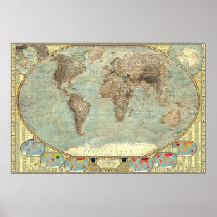 A World Map of Stereotypes Poster