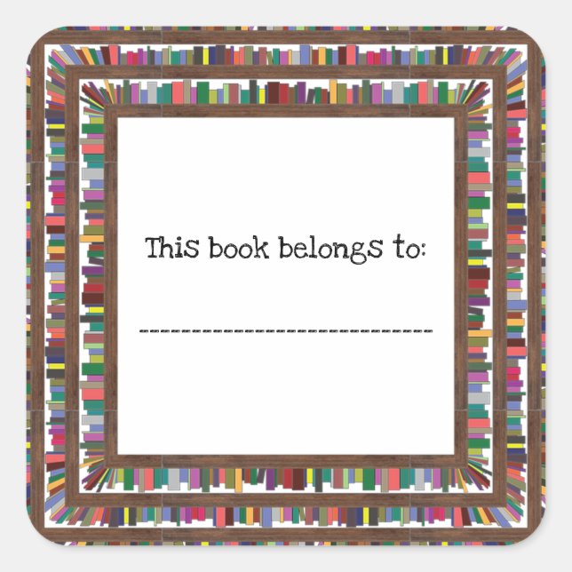 A World of Books Classic Square Sticker (Front)