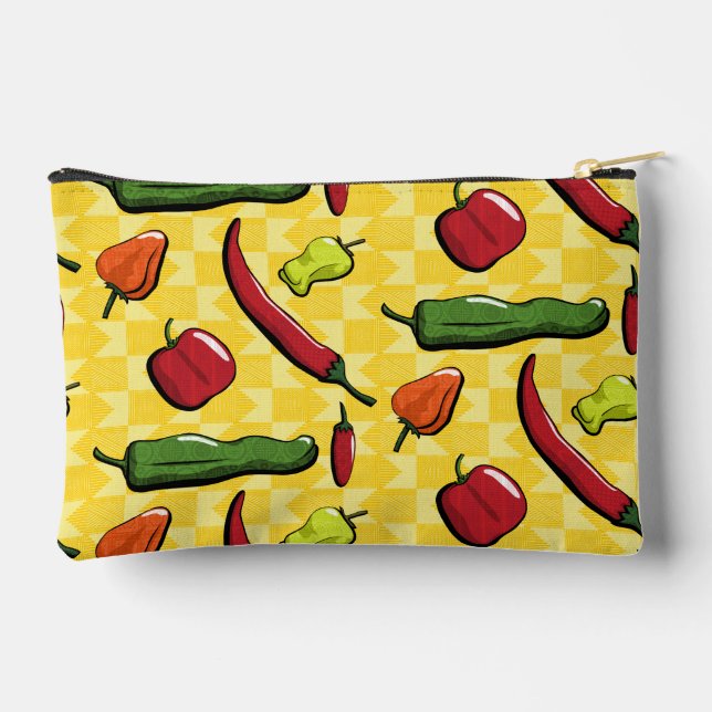 A World of Chili Peppers Accessory Pouch (Back)