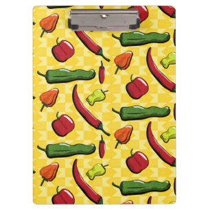 A World of Chili Peppers Clipboard