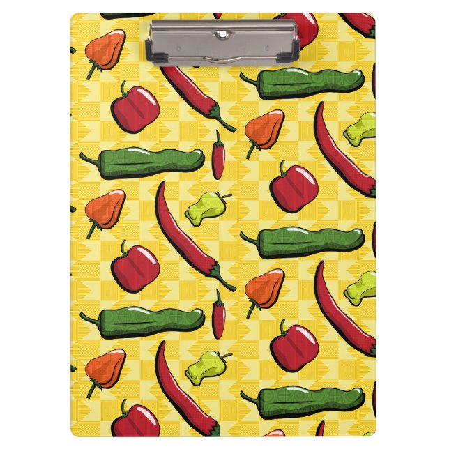 A World of Chili Peppers Clipboard (Front)