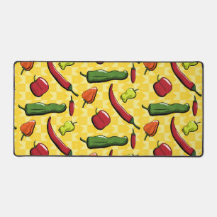 A World of Chili Peppers Desk Mat