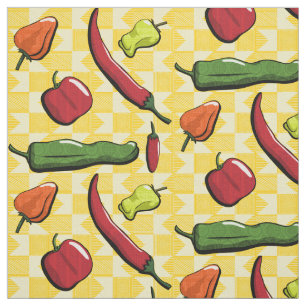 A World of Chili Peppers Fabric