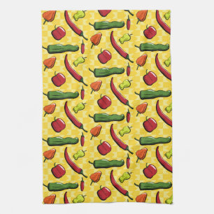 A World of Chili Peppers Kitchen Towel