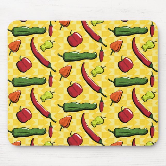 A World of Chili Peppers Mousepad (Front)