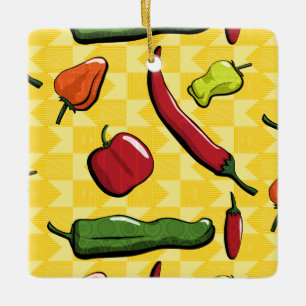 A World of Chili Peppers Ornament