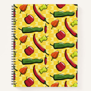 A World of Chili Peppers Spiral Notebook