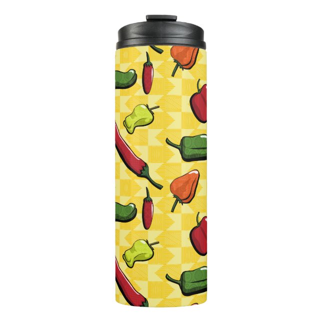 A World of Chili Peppers Thermal Tumbler (Front)