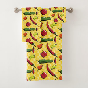 A World of Chili Peppers Towel Set