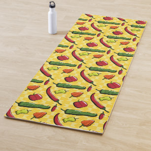 A World of Chili Peppers Yoga Mat