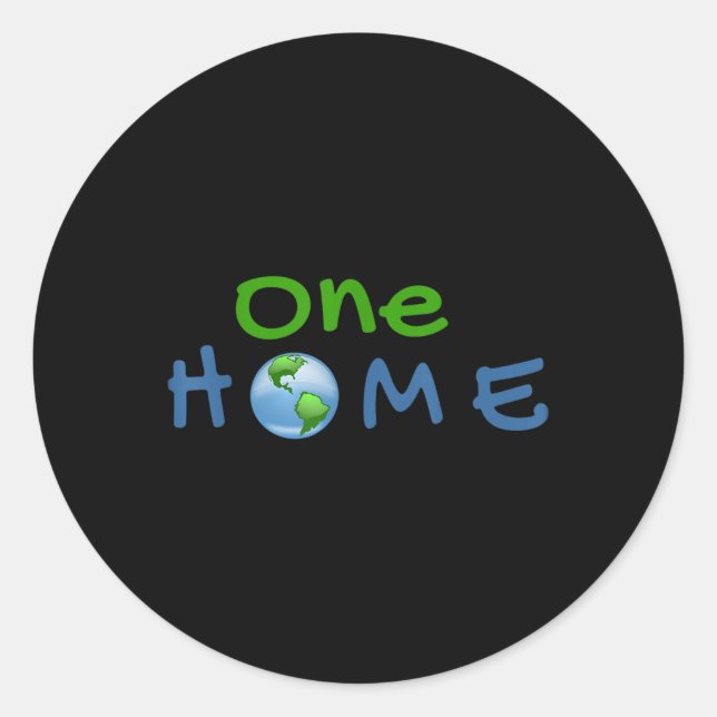 A World Of Climate Protection Environmental Protec Classic Round Sticker (Front)