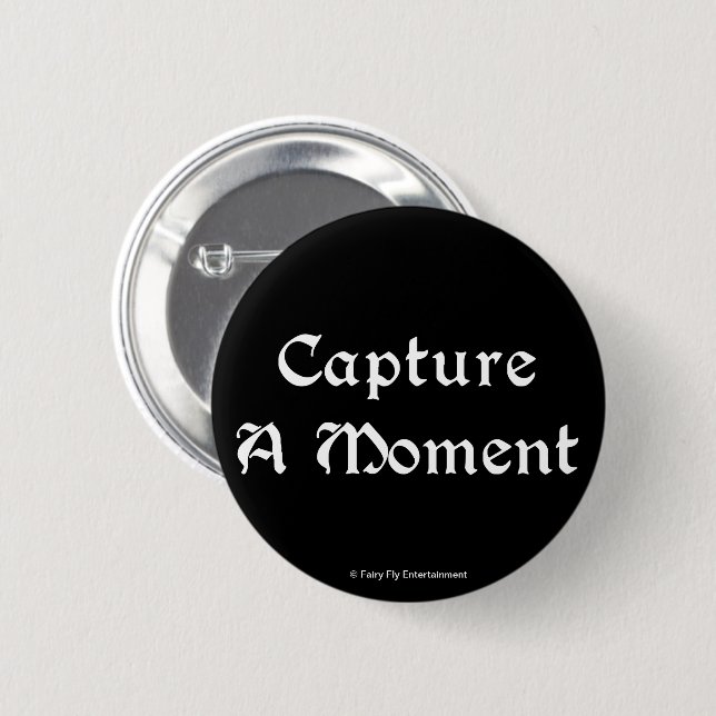 A World Of Words | Capture A Moment 2 Inch Round Button (Front & Back)
