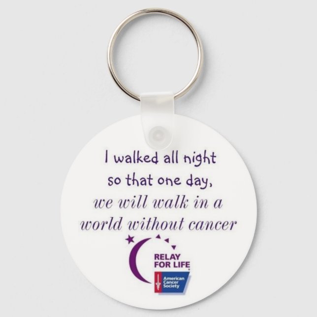 A World Without Cancer Keychain (Front)