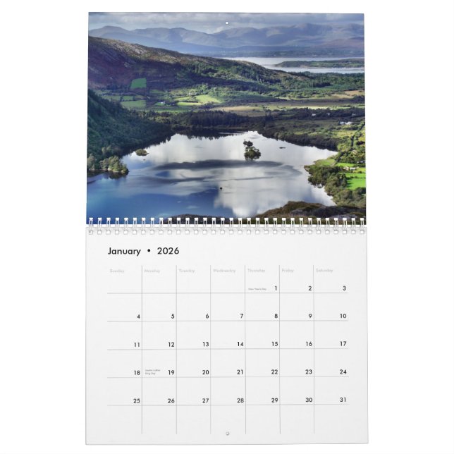 A Year in Ireland Calendar - Customize Year (Jan 2026)