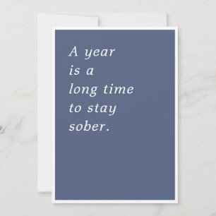 A Year is a Long Time Card