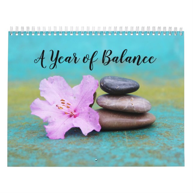 A year of balance meditation for a new year calend calendar (Cover)