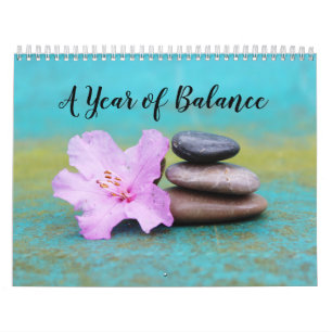 A year of balance meditation for a new year calend calendar