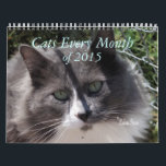 A Year of Cats -customize to any year you want Calendar<br><div class="desc">Perfect calendar for anyone that loves cats. Make it for any year you wish. To see cards & gifts featuring cats go to my CATS SECTION.</div>