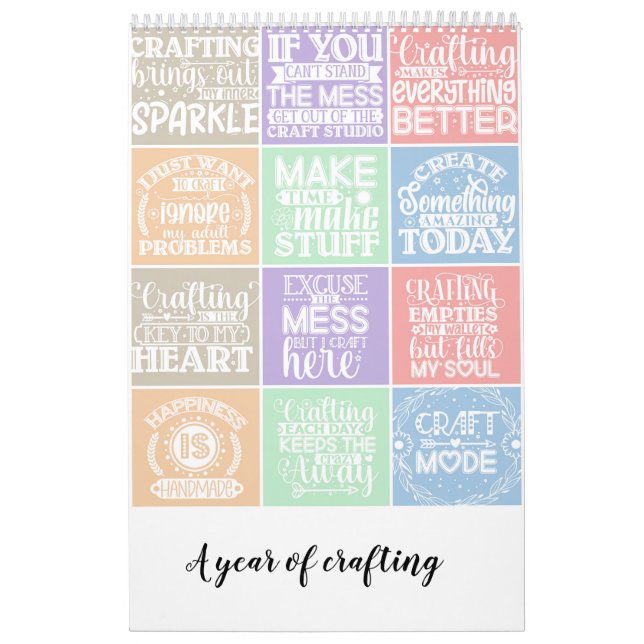 A year of crafting calendar (Cover)