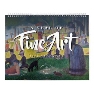 A Year of Fine Art   Custom Logo 2021 Calendar