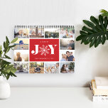A Year of Joy | 2019 Photo Calendar<br><div class="desc">Share a favourite memory on each page of this 2019 photo calendar, with photos framed with a Nordic inspired sweater pattern in seasonal colours. Cover features a thumbnail version of each photo with "a year of joy" in the centre in festive red lettering. A red snowflake takes the place of...</div>