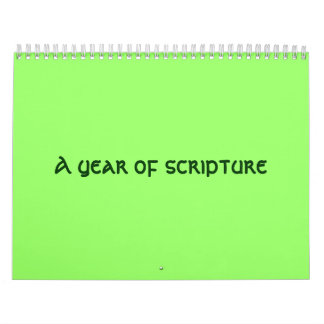 A year of scripture calendar