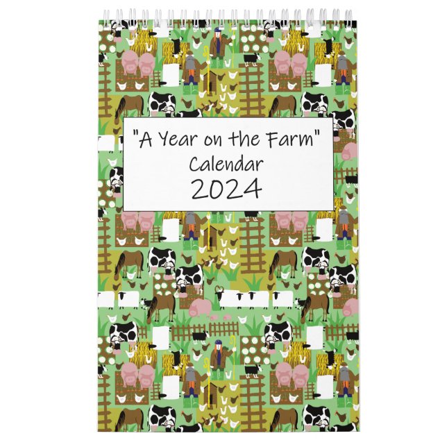 A Year on the Farm Calendar 2024 (Cover)