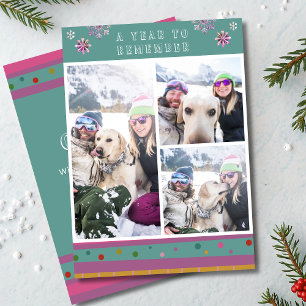 A Year to Remember Winter 3 Photo Christmas Cards