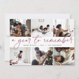 A Year to Remember | Year in Review Photo Collage Holiday Card