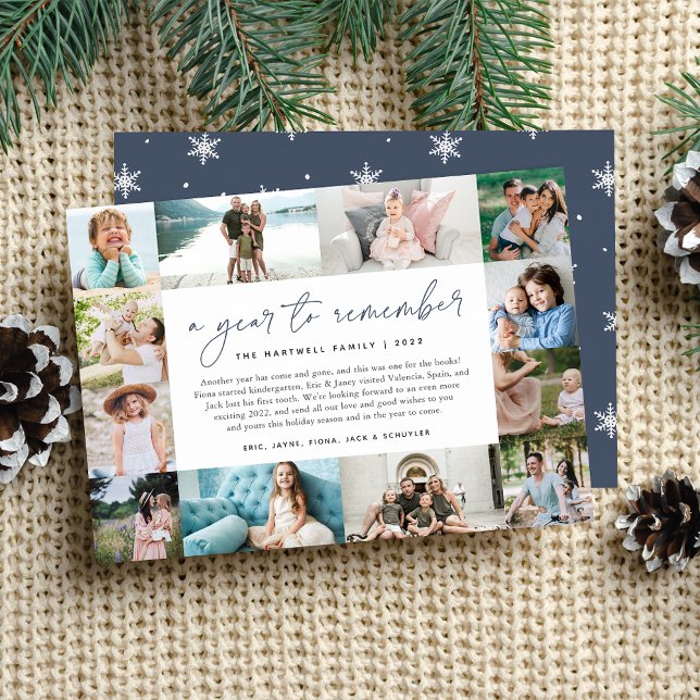 A Year to Remember | Year in Review Photo Collage Holiday Card (Creator Uploaded)