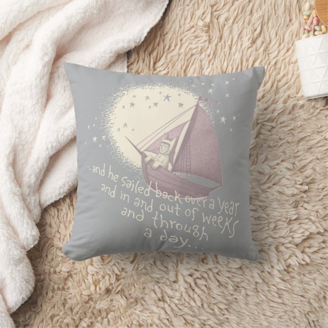 A Yearlong Voyage with Max Throw Pillow (Blanket)