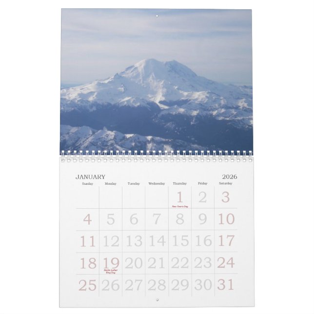 A Year's Journey Calendar (Jan 2026)