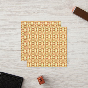a yellow and white background with an intricate de loyalty card