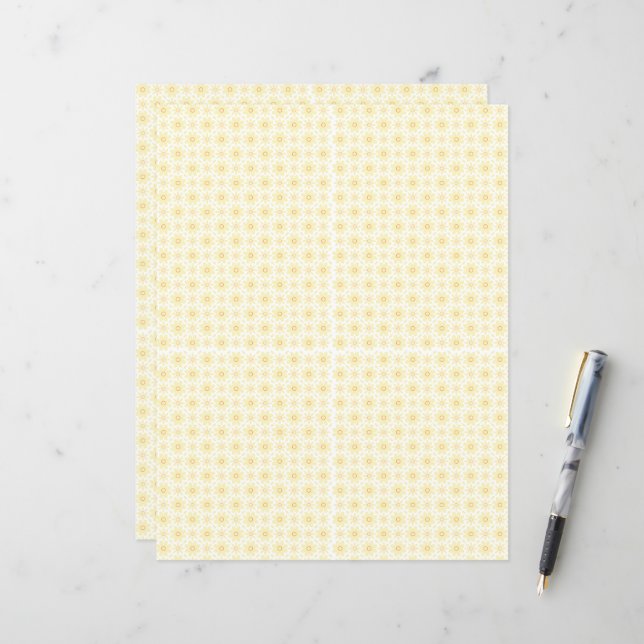 a yellow and white background with small circles (Front/Back In Situ)