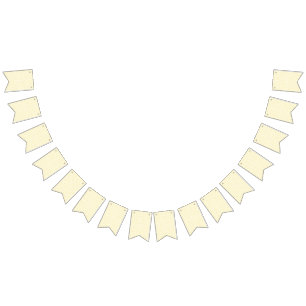 a yellow and white background with small circles bunting flags