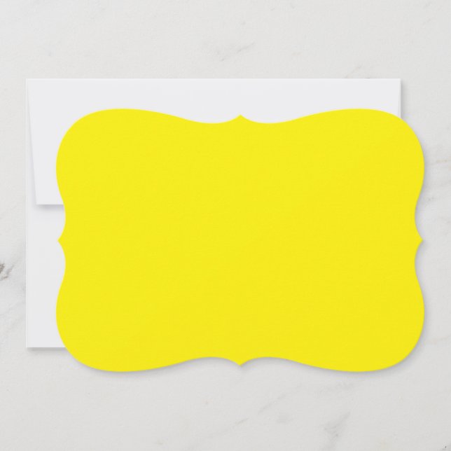a yellow background with a black border card (Front)