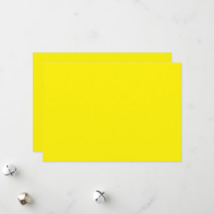 a yellow background with a black border holiday card