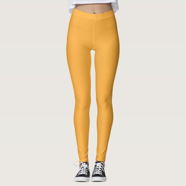 a yellow background with a leggings (Front)