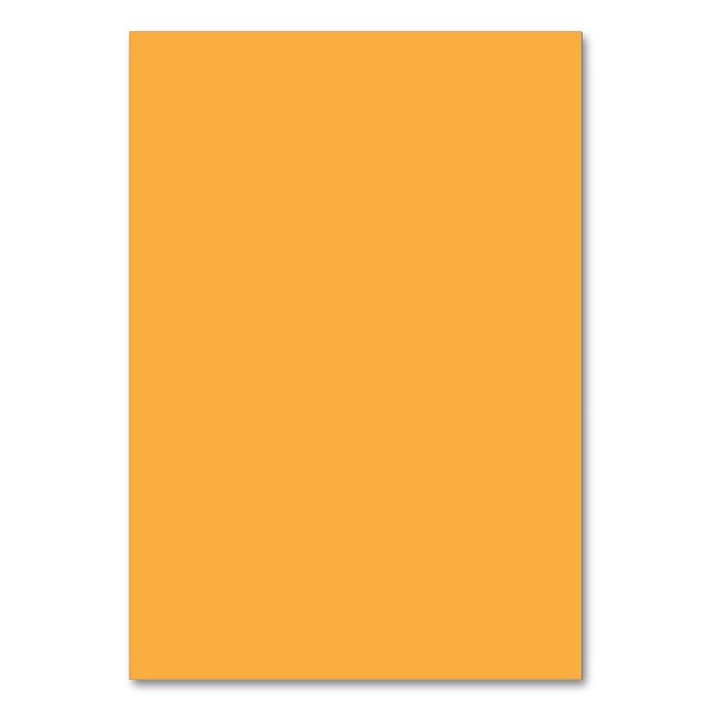 a yellow background with a table number (Front)